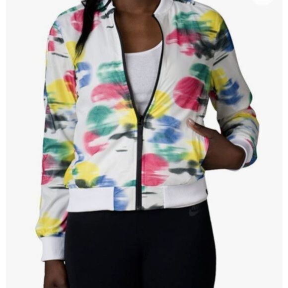 PUMA White Sugar‎ Mesh Zip Up Jacket - Picture 1 of 5